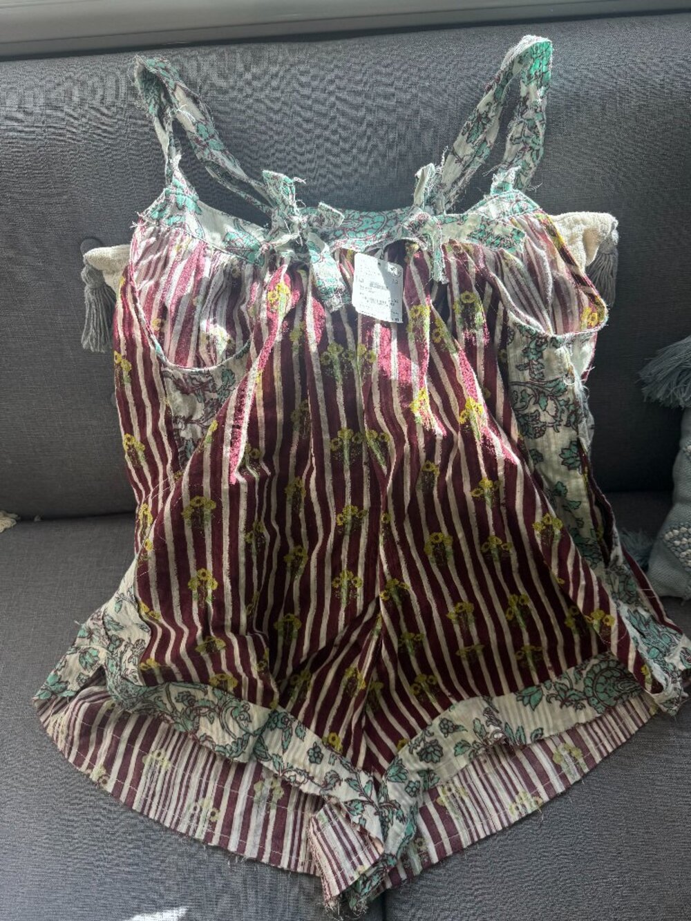 Free People Port Au Prince Top in Earth Combo XS New with Tags